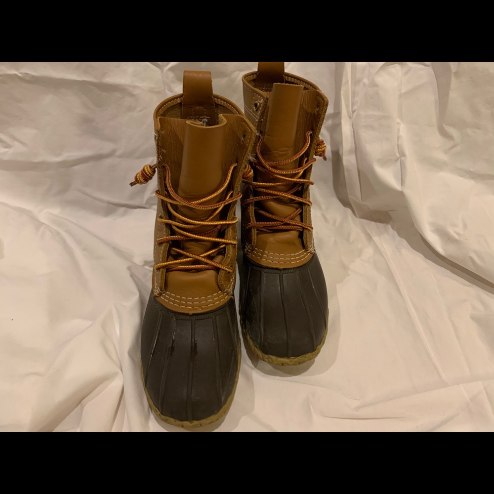 LL Bean boots.